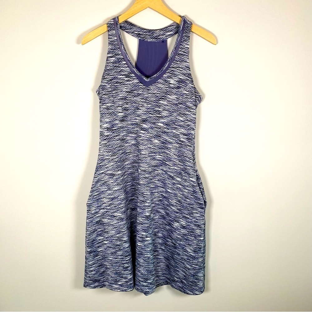 MPG Mesh Stretchy V-Neck Tank Top Sleeveless Athletic‎ Mini Dress Size Small